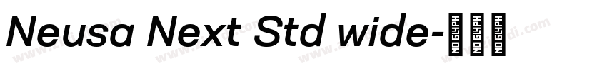 Neusa Next Std wide字体转换